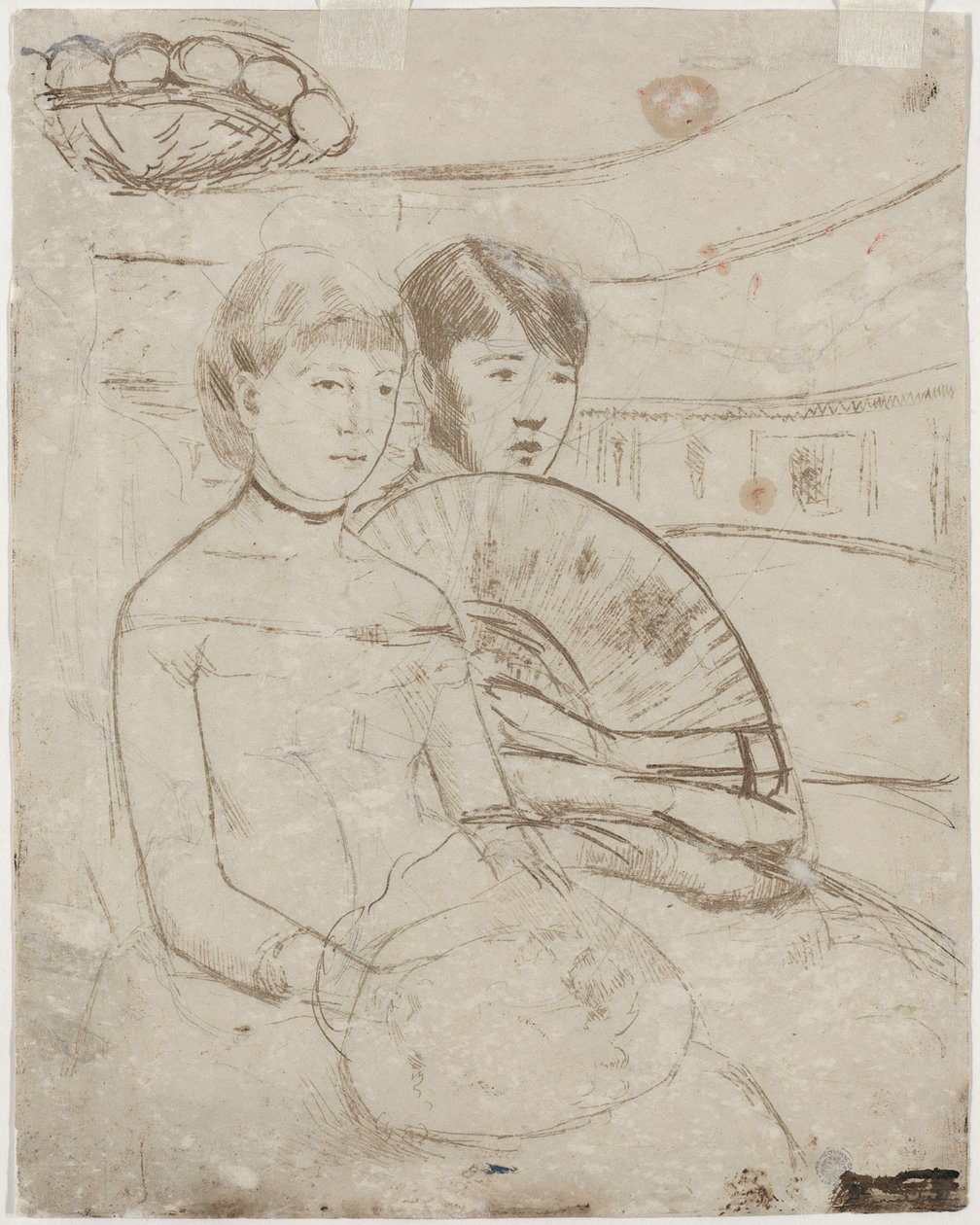The Loge [verso] av Mary Cassatt