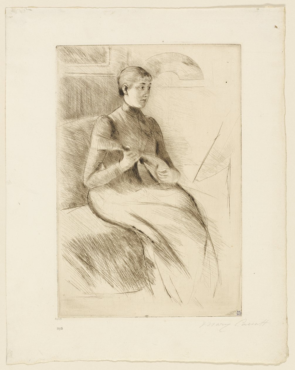 Mandolinspilleren av Mary Cassatt