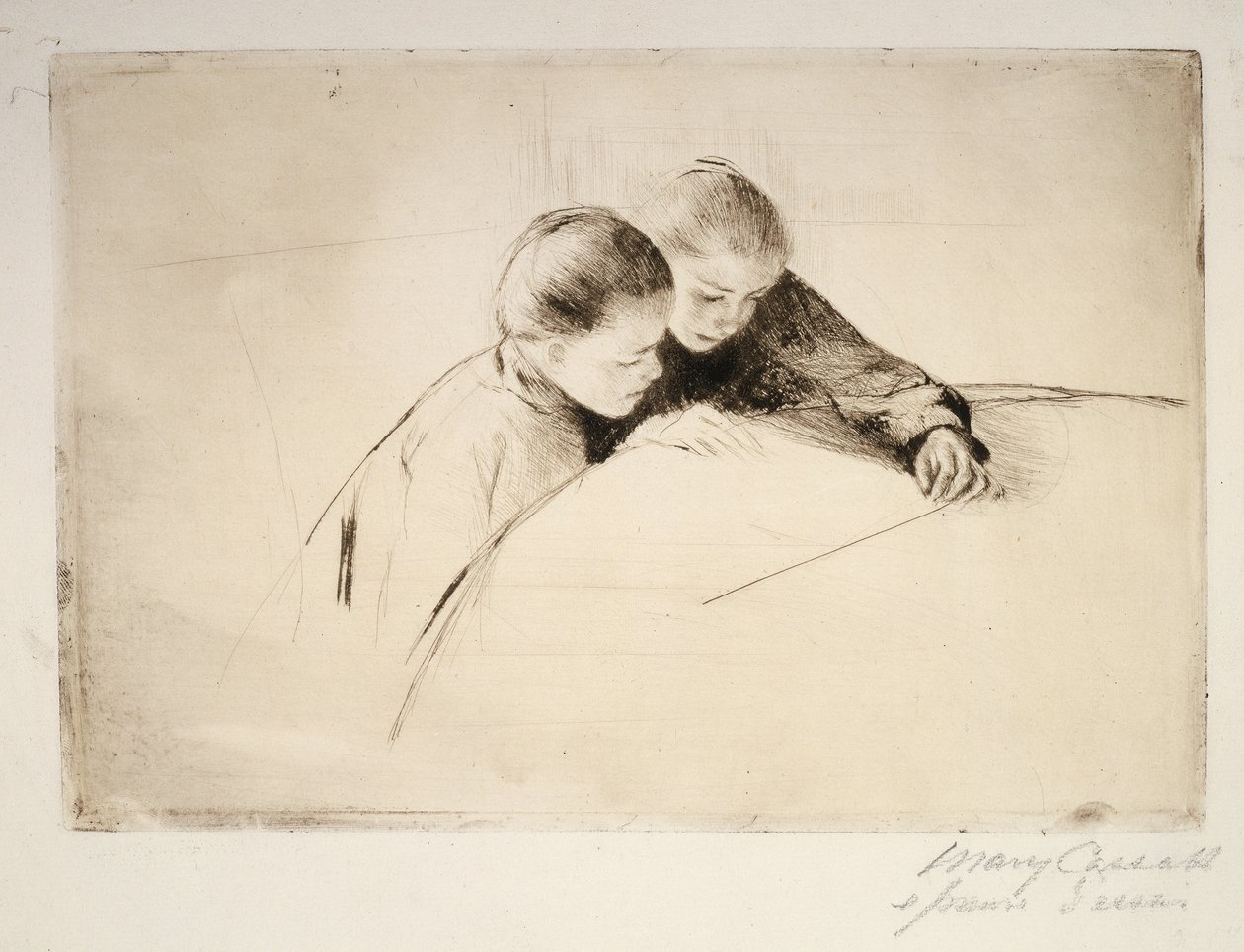 Kartet, 1890 av Mary Cassatt