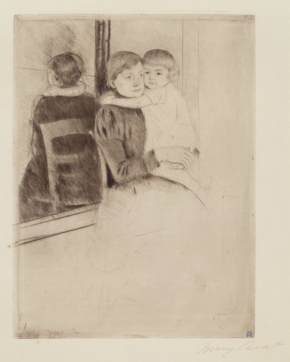 Speilet av Mary Cassatt