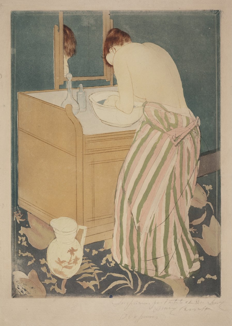 Badende kvinne av Mary Cassatt