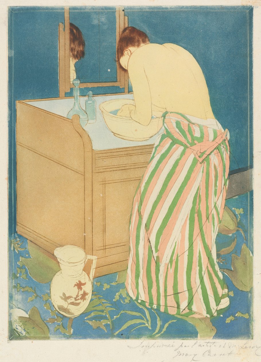 Badende kvinne av Mary Cassatt