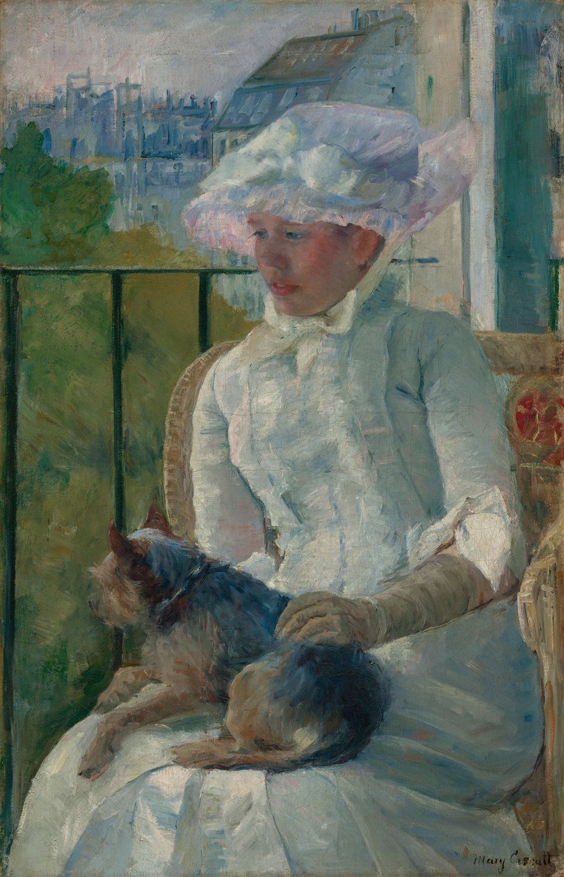 Ung pike ved et vindu av Mary Cassatt