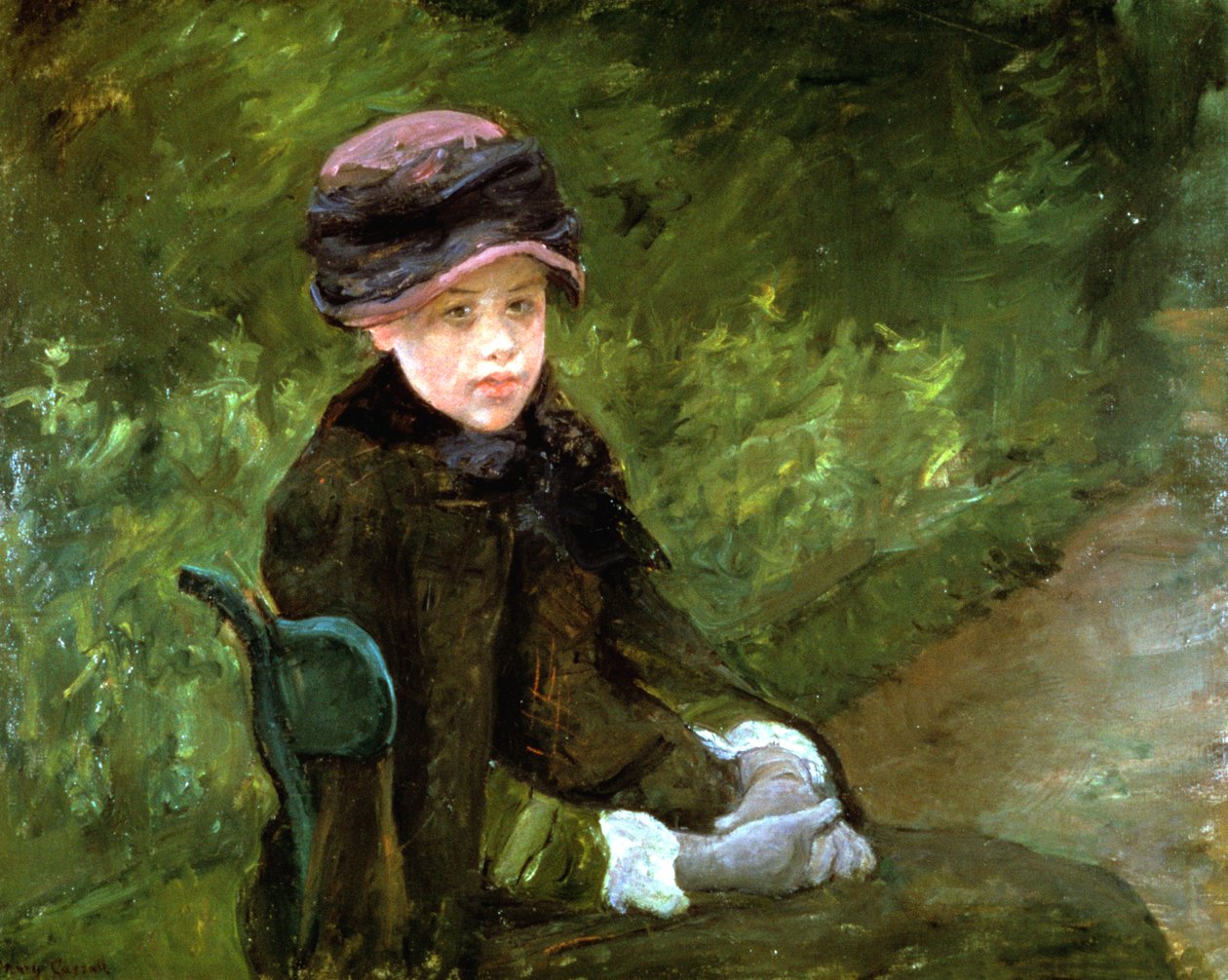 Ung dame i parken, c1880 av Mary Cassatt