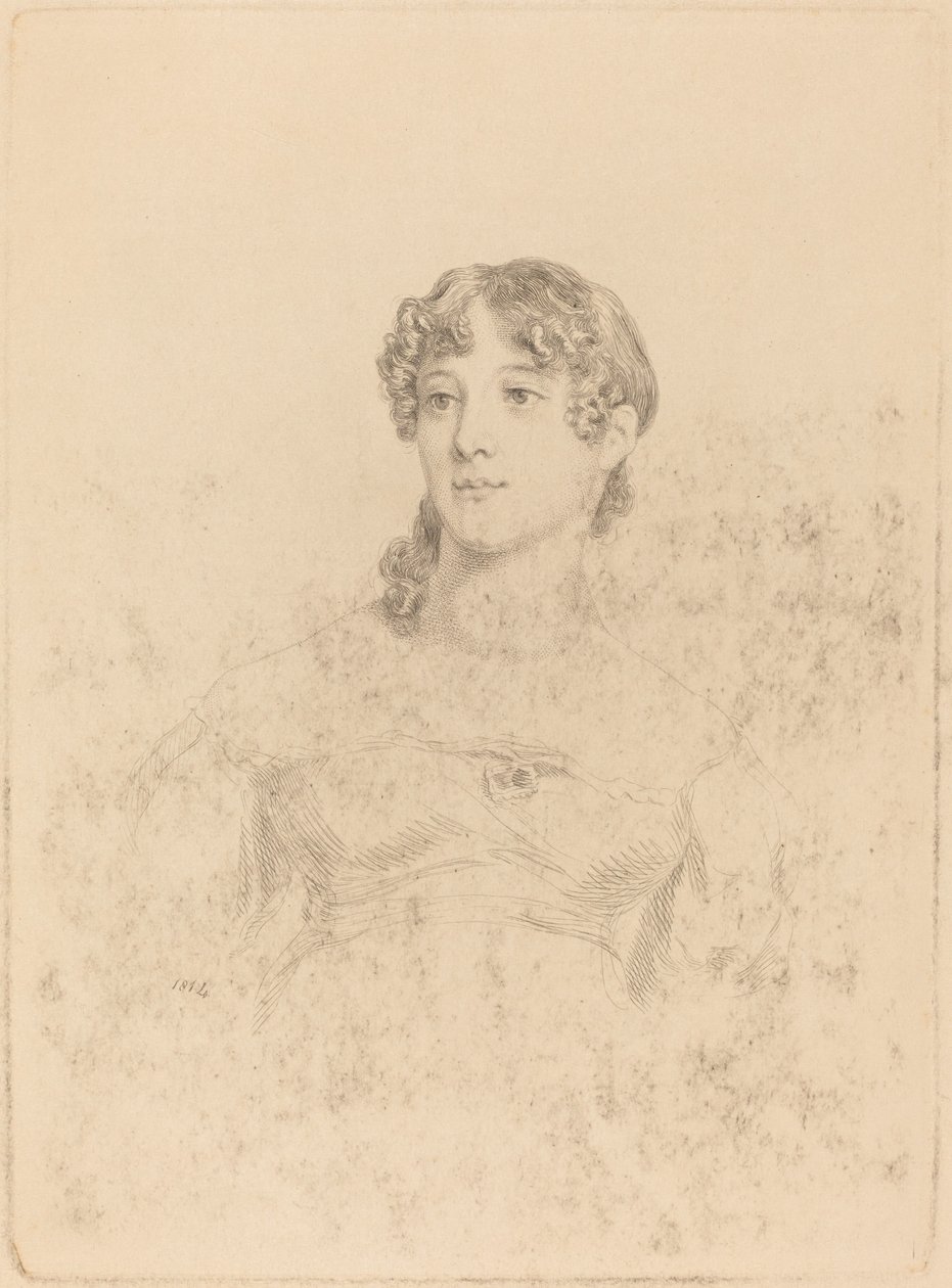 Lady Maria Hooker når frøken Turner i en alder av sytten, 1814. av Mary Dawson Turner