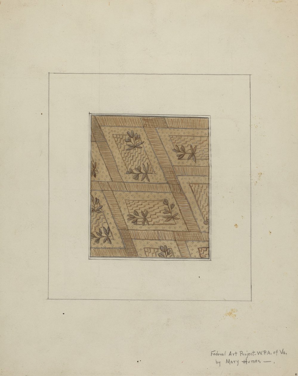 Materiale fra Dress, ca. 1937. av Mary E Humes