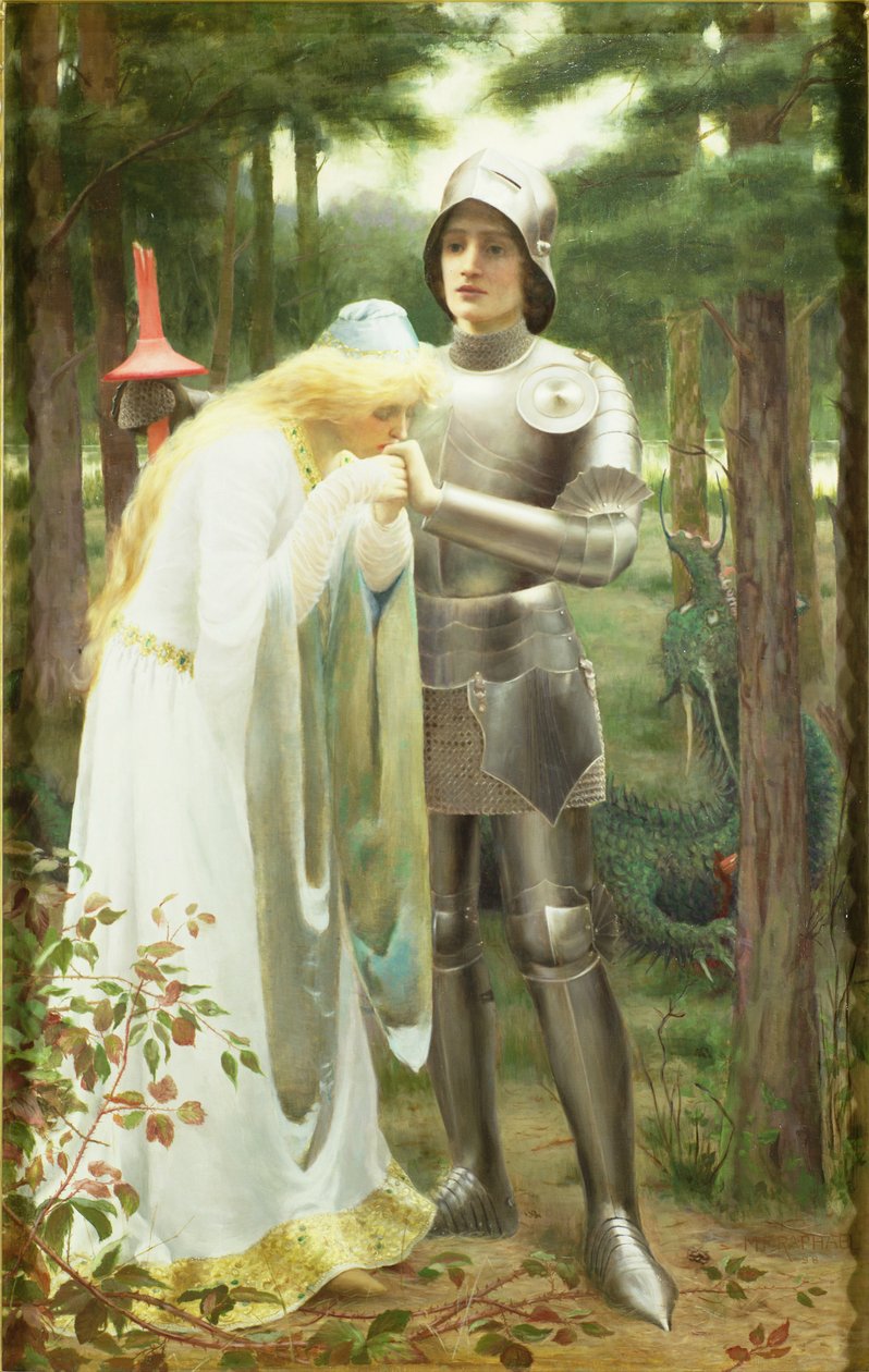 Britomart og Amoret av Mary F. Raphael