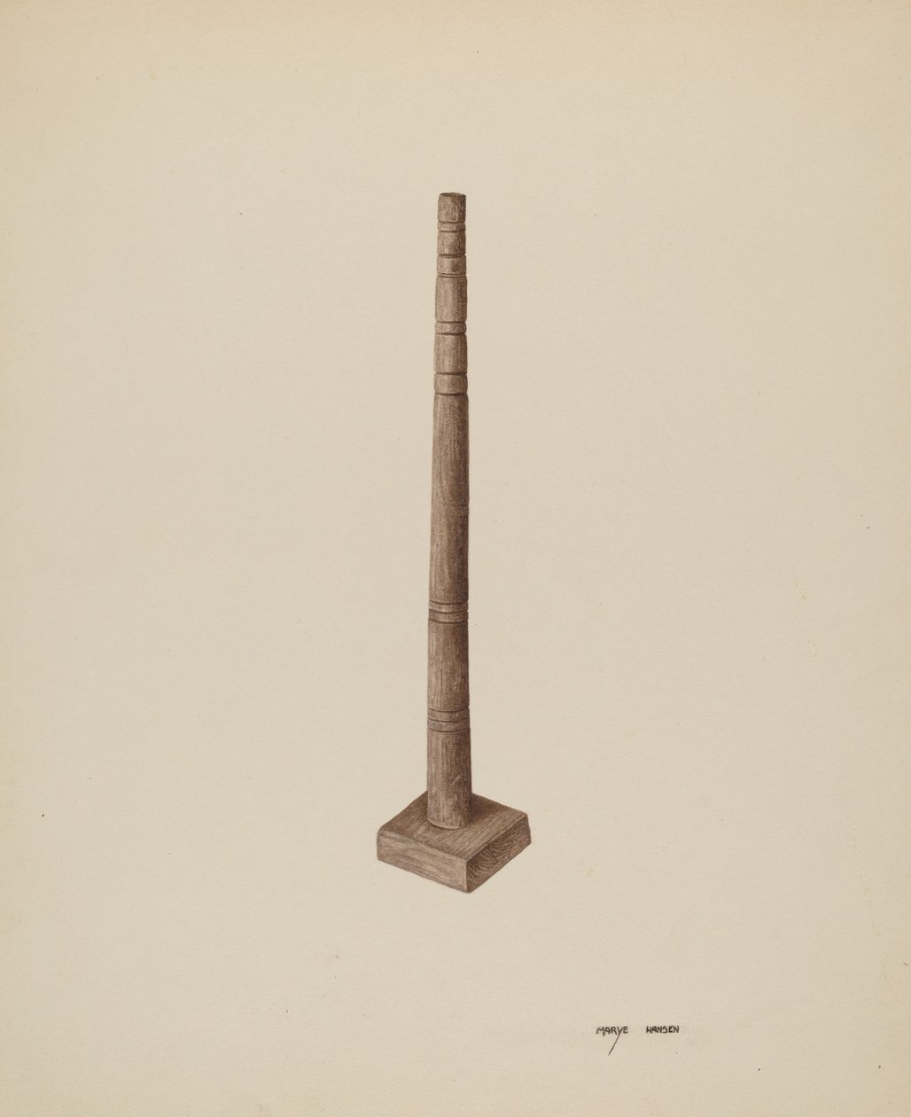 Lysestake, ca. 1940. av Mary Hansen