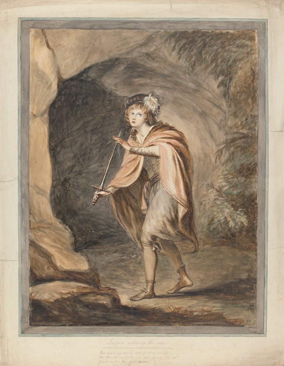 Imogen Entering the Cave, 'Cymbeline', Act III, Scene VI av Mary Hoare