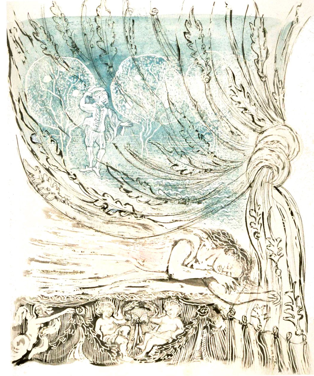 Beauty dreaming, 2004 (penn og akrylblekk) av Mary Kuper