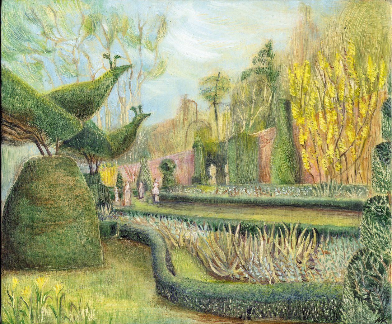 Den lange hagen, Cliveden: Topiary av Mary Kuper