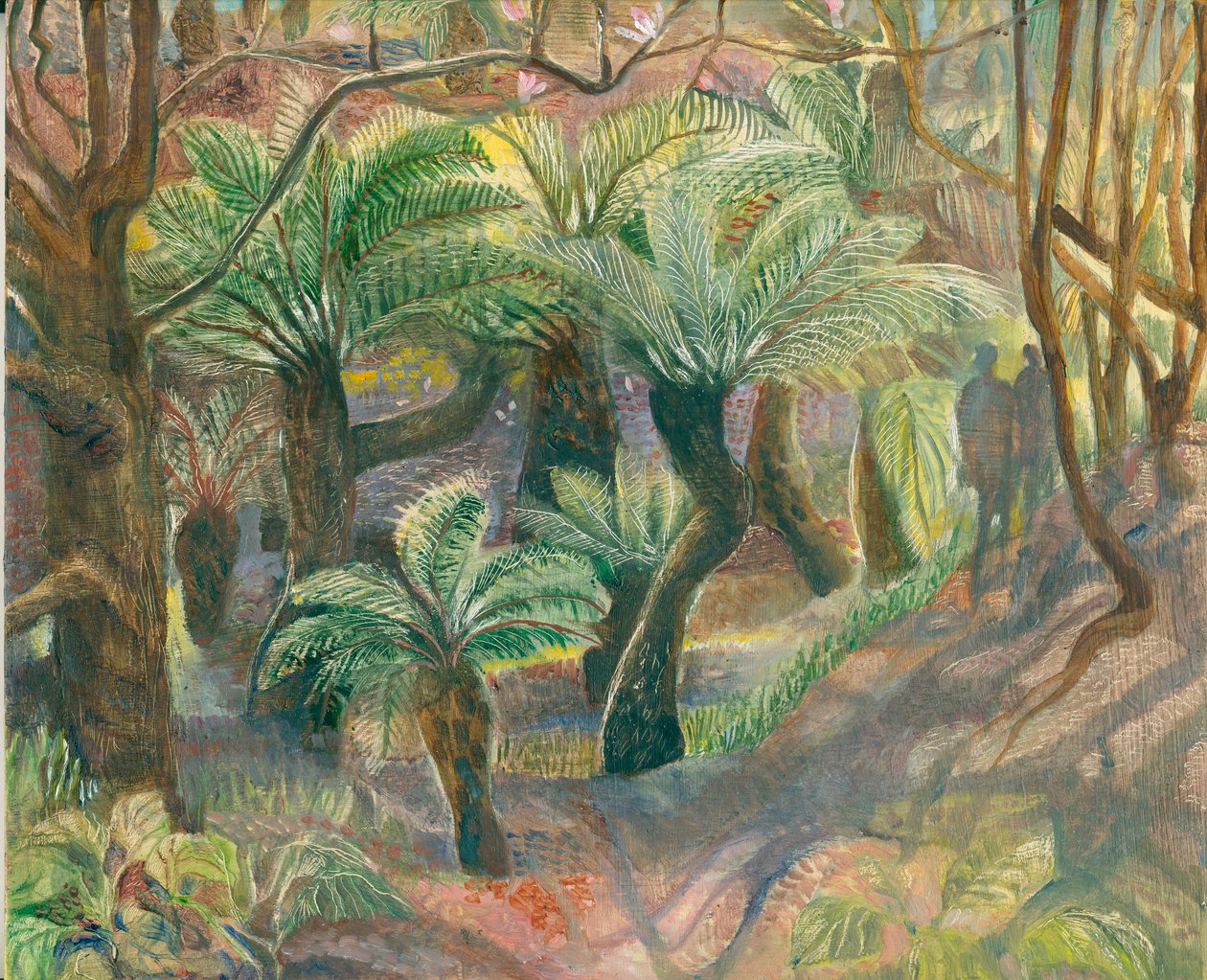 Trebregner, Trewidden, 2012 (olje om bord) av Mary Kuper