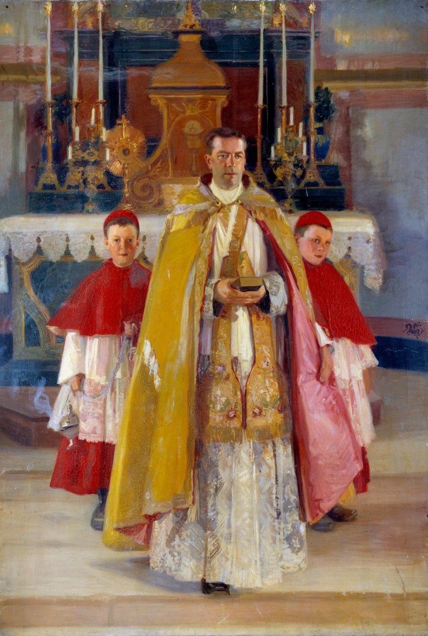 Portrett av Abbé Toussaint-maleri av Mary Mac Monnies (1858-1946). Vernon, Poulain-museet av Mary Louise MacMonnies