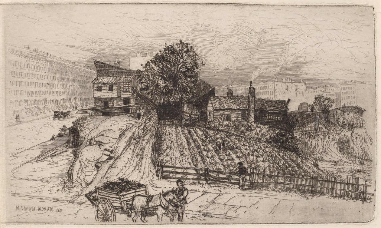 En bygård - New York av Mary Nimmo Moran