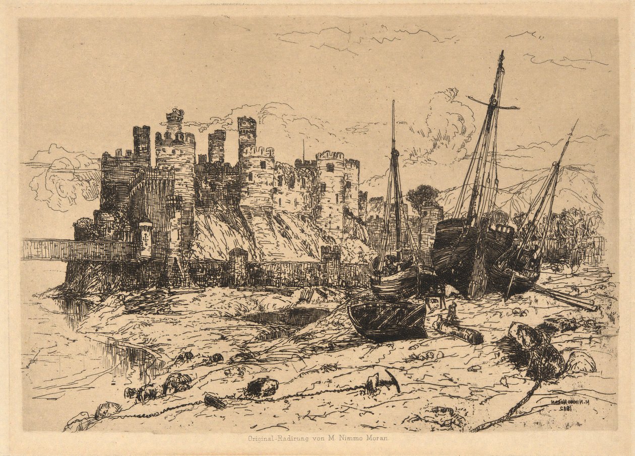 Conway Castle, Wales av Mary Nimmo Moran