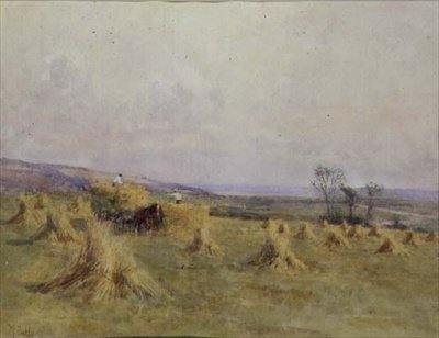 Høsting ved havet, Norfolk av Mary S. Hagarty