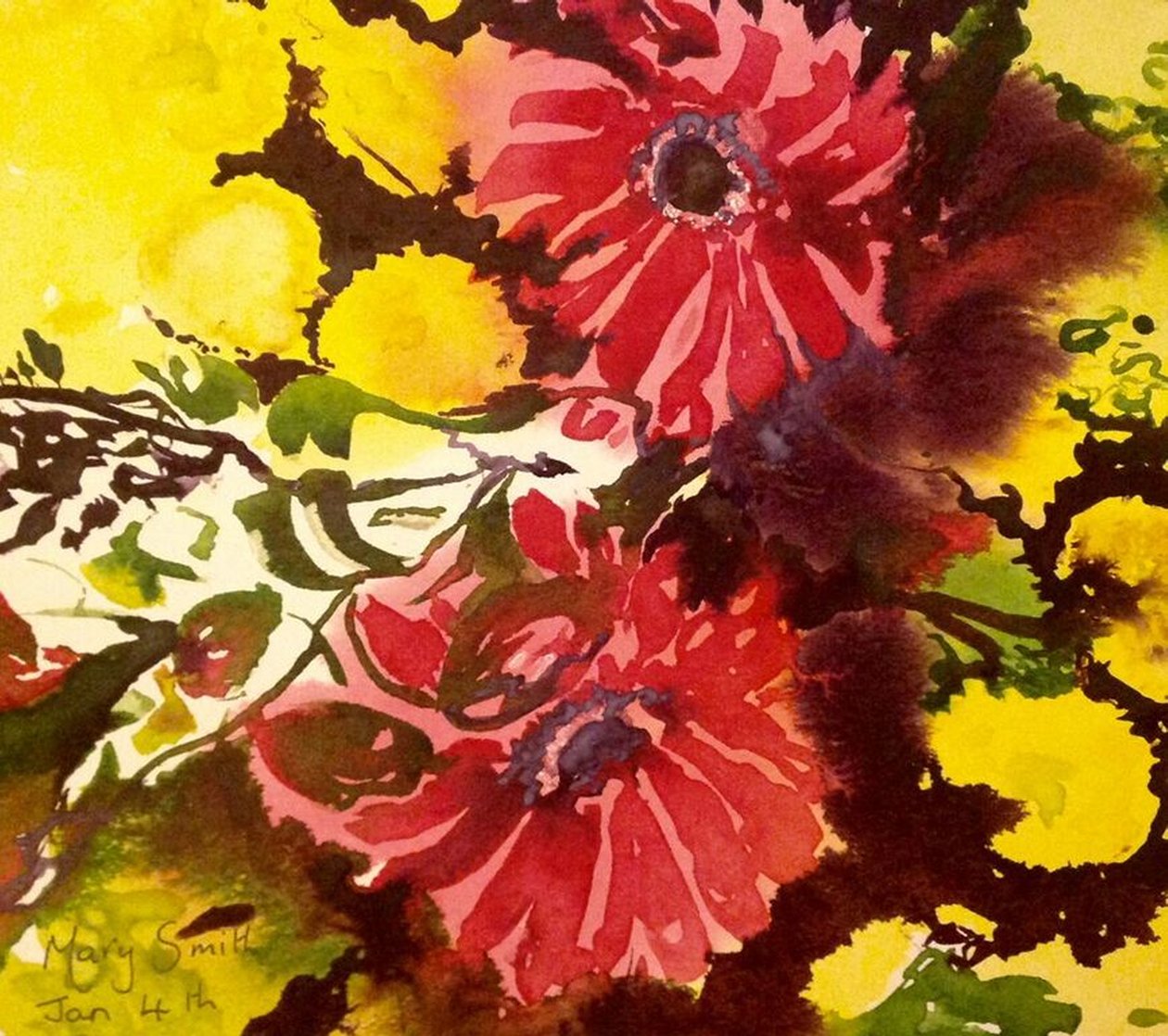 Gerberas av Mary Smith