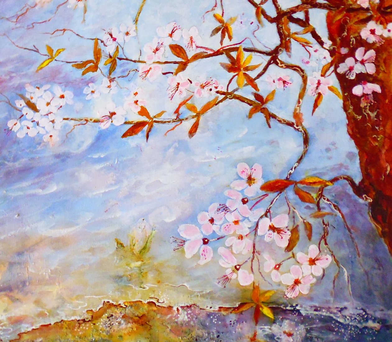 blomstrer ved vannkanten av Mary Smith
