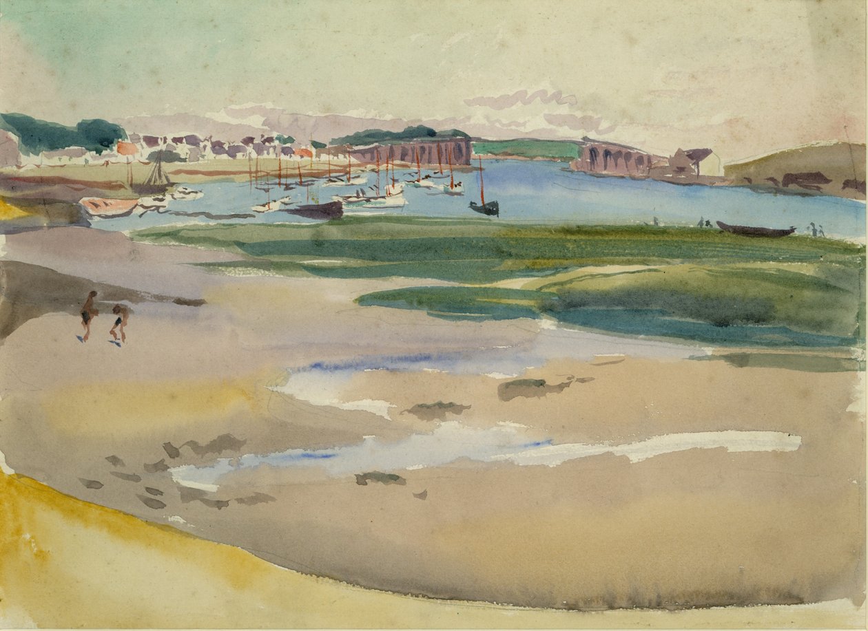 The Estuary, ca. 1930 (akvarell på papir) av Mary Sophia Ludlow