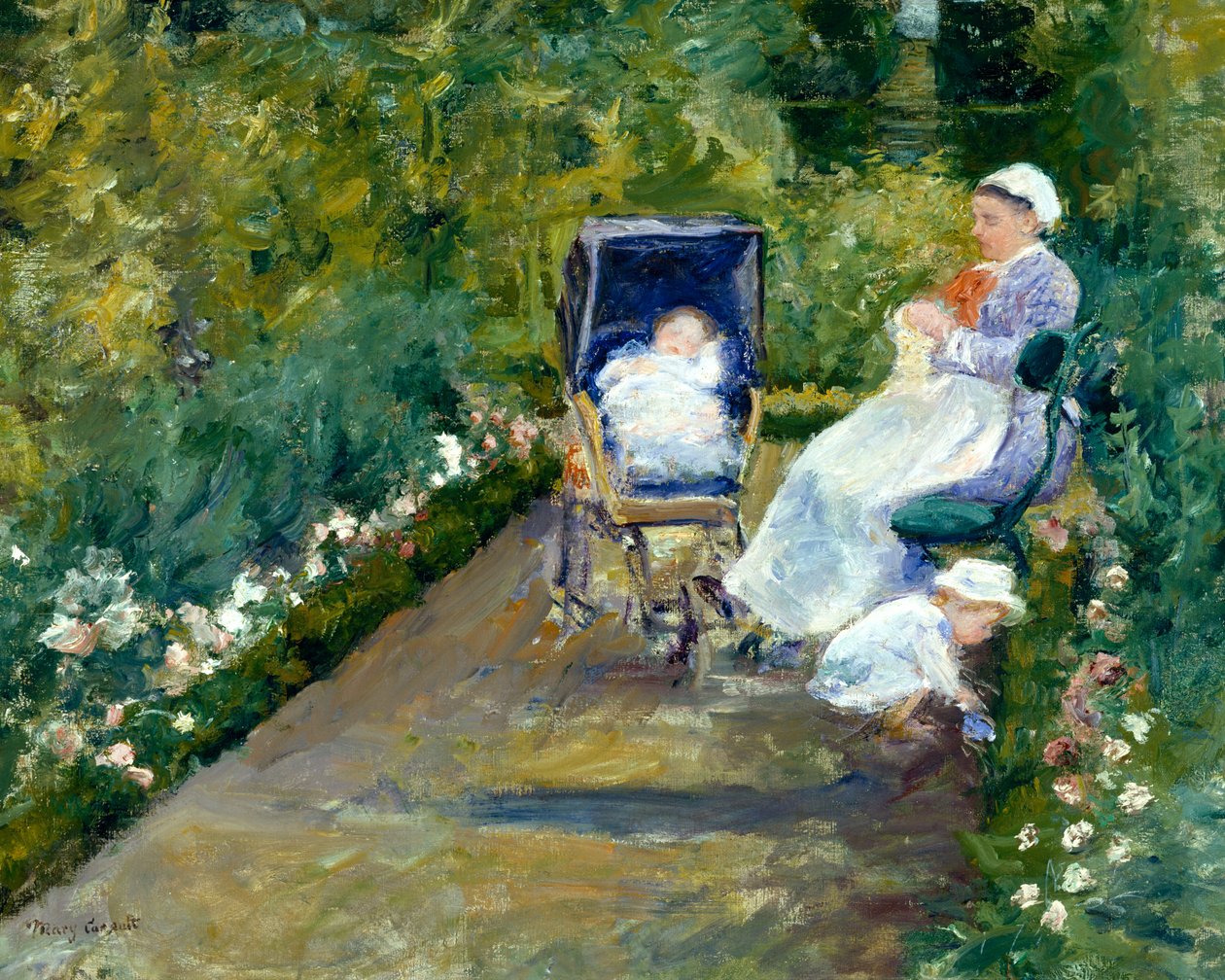 Barn i en hage (sykepleieren) av Mary Stevenson Cassatt