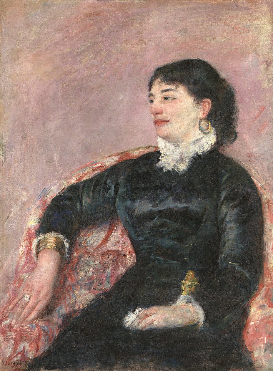 Portrett av en italiensk dame av Mary Cassatt
