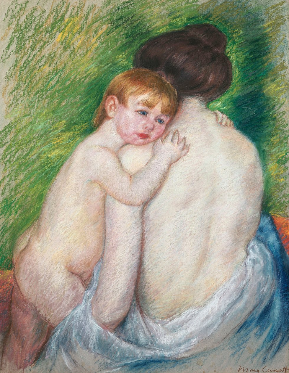 Den bare rygg, 1906 av Mary Cassatt