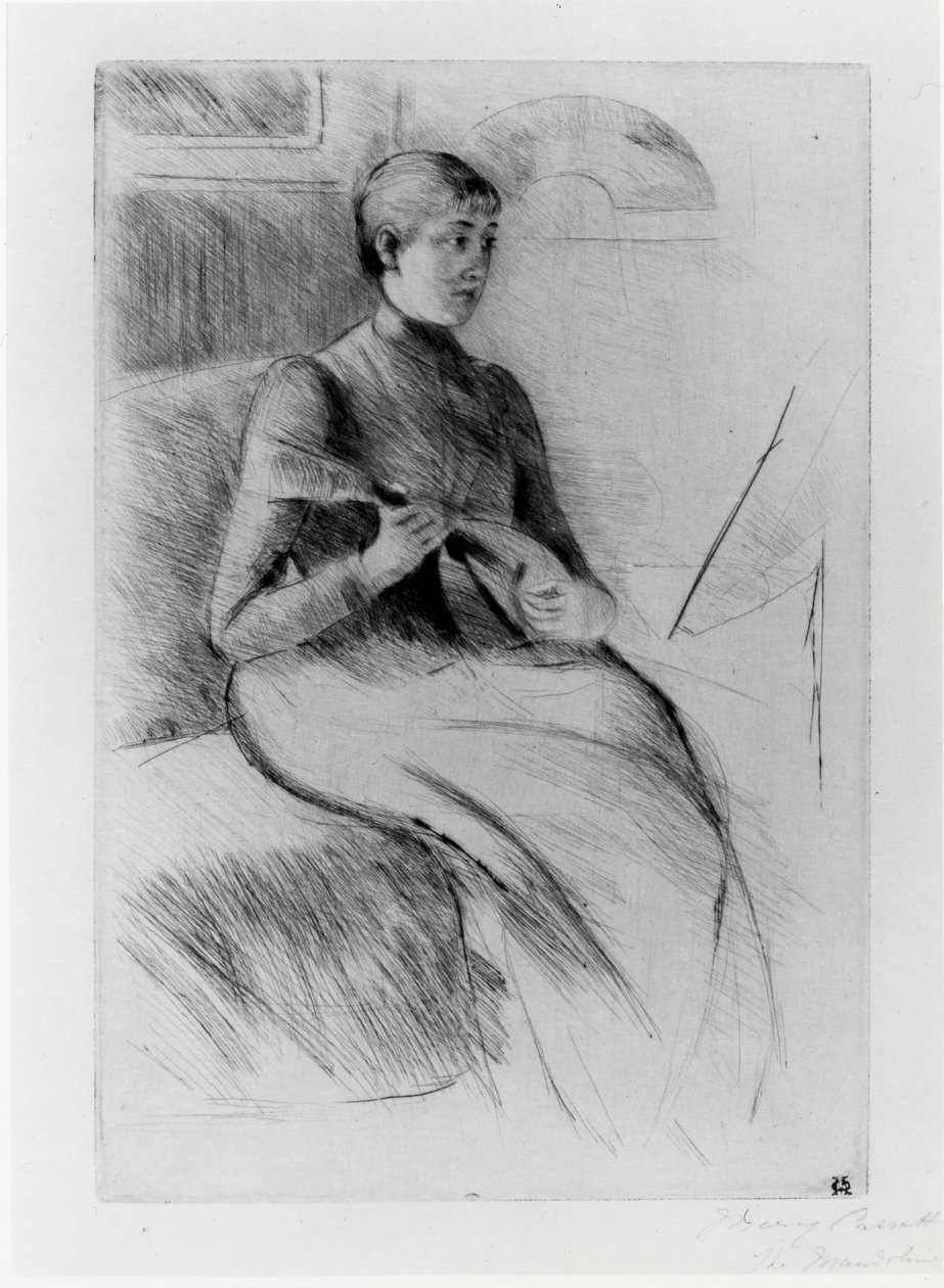 Mandolinspilleren av Mary Stevenson Cassatt
