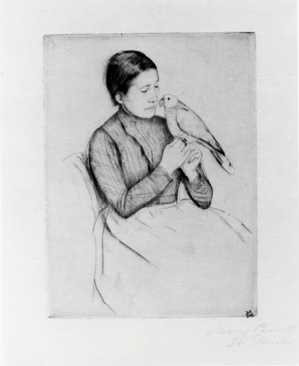 Papegøyen av Mary Stevenson Cassatt