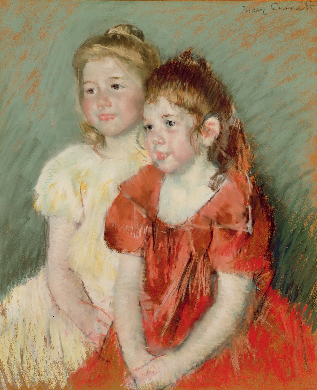 Unge jenter, ca. 1900 (pastell på papir) av Mary Stevenson Cassatt