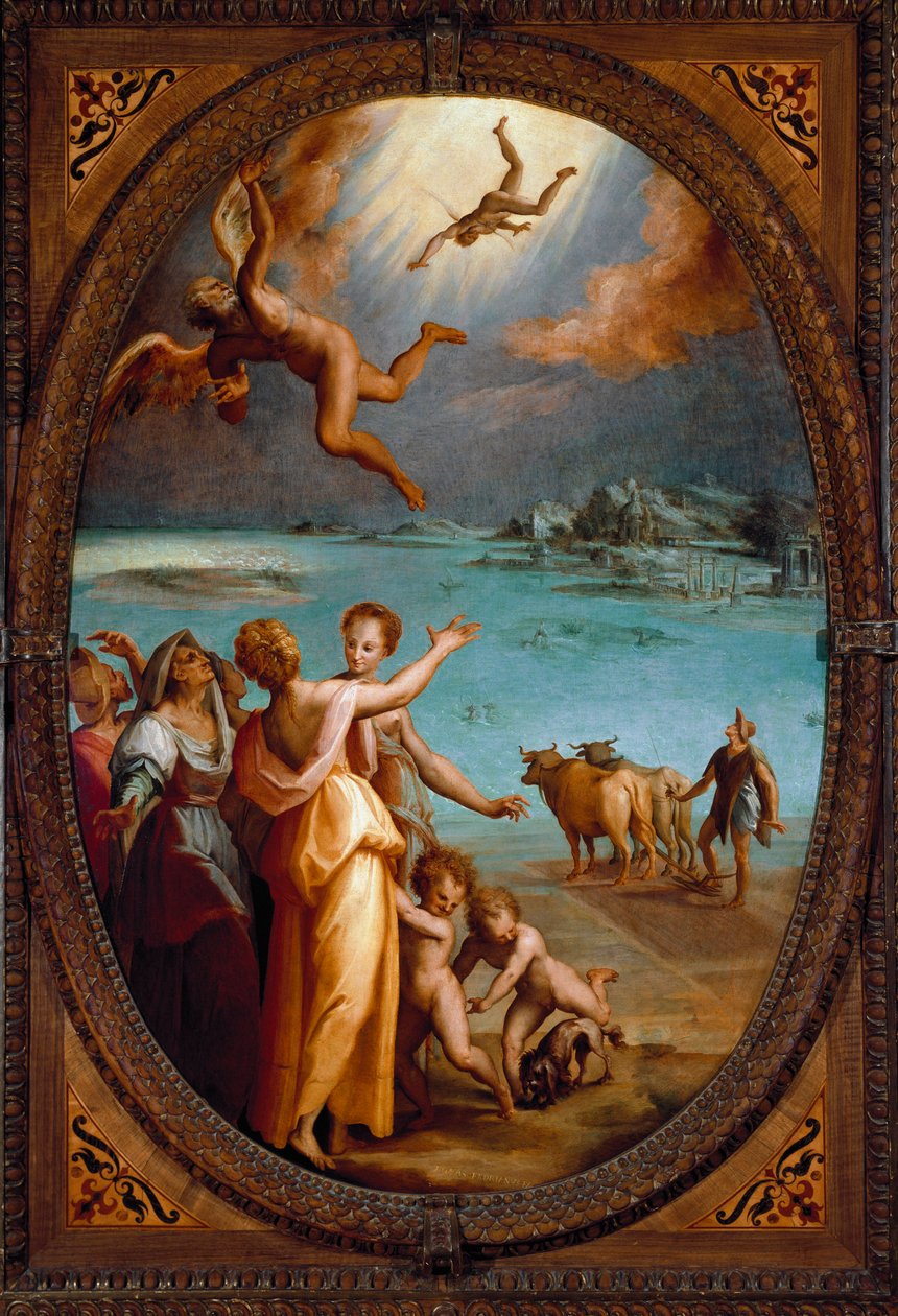 Ikaros fall (maleri av Maso da San Friano