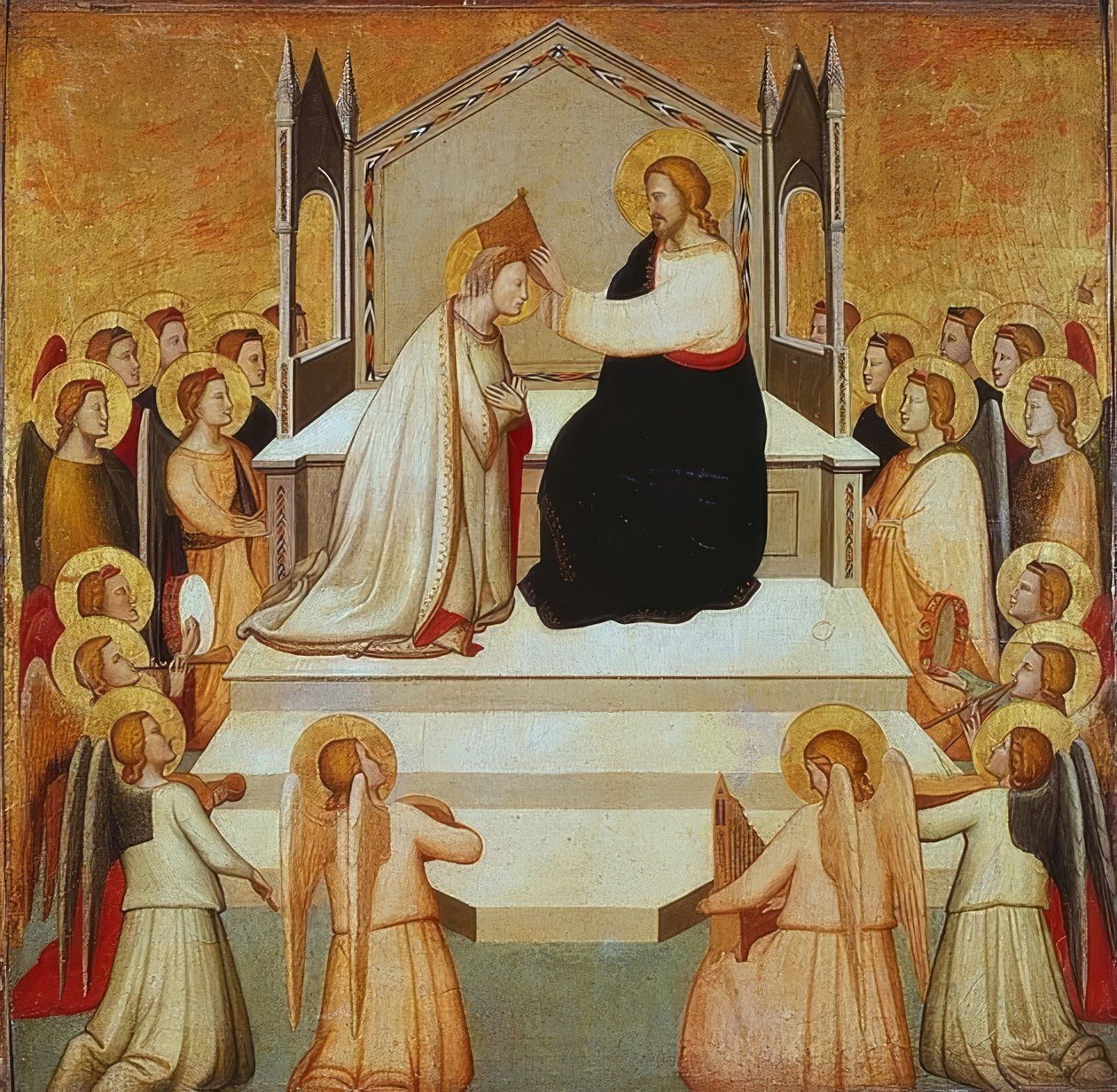 Marias kroning. 1335-40 av Maso di Banco