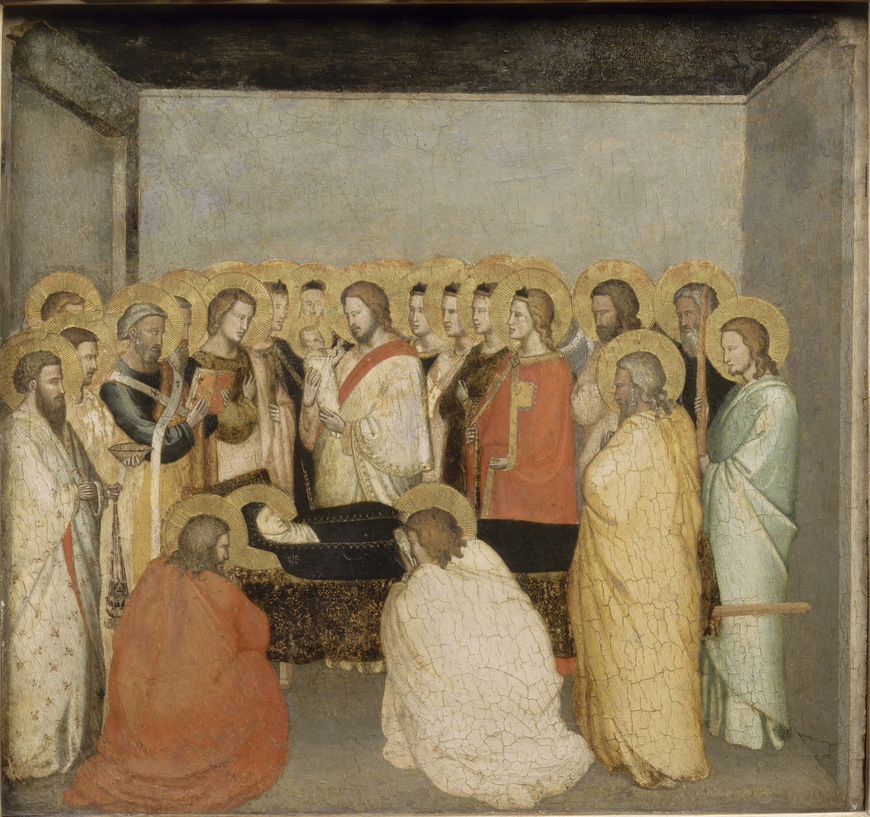 Jomfruens død, ca 1335 av Maso di Banco