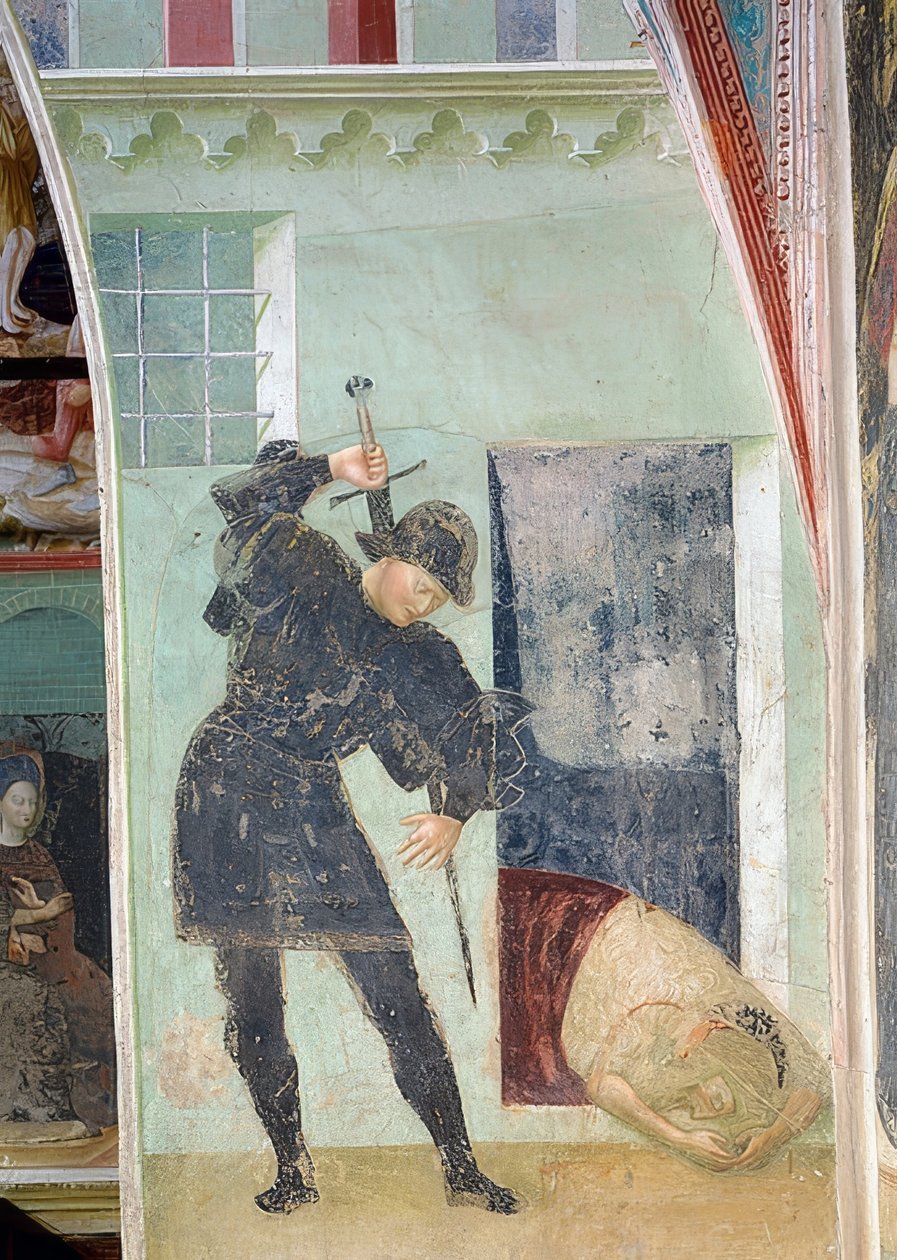 Halshuggingen av døperen Johannes. 1435 av Tommaso Masolino da Panicale