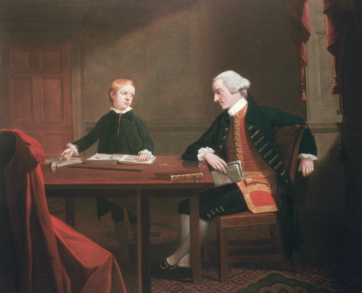 Samuel Smith og hans sønn William, ca. 1770 av Mason Chamberlin