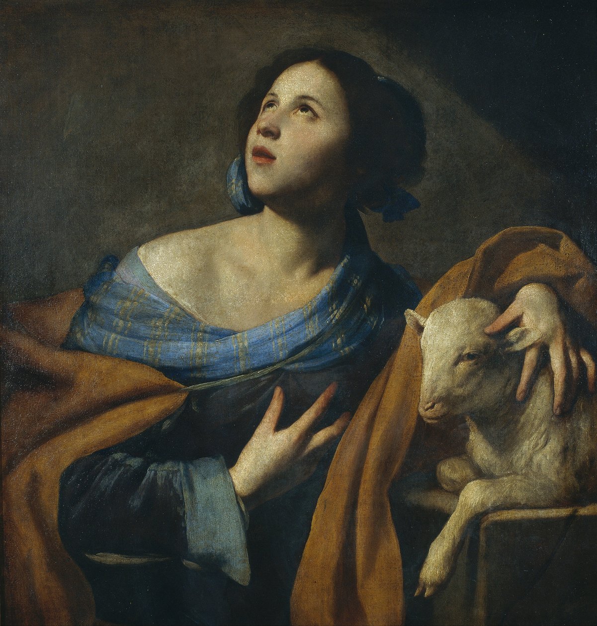 Saint Agnes av Massimo Stanzione