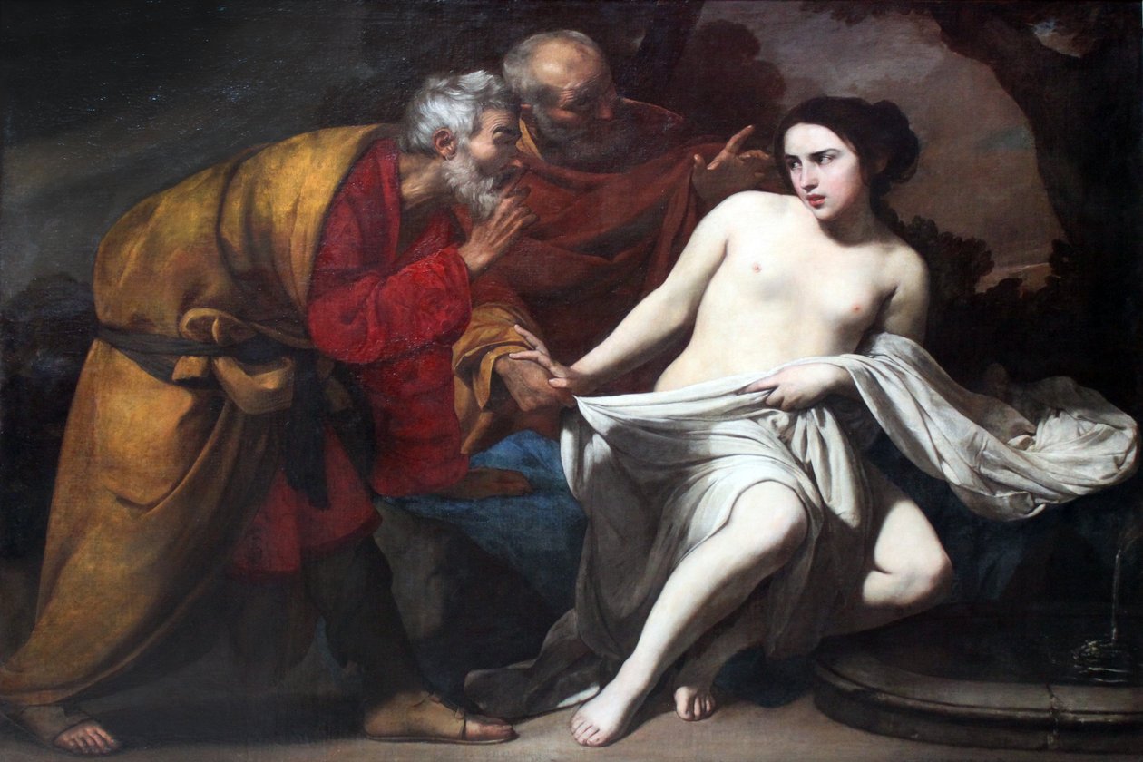 Susanna og de eldste av Massimo Stanzione