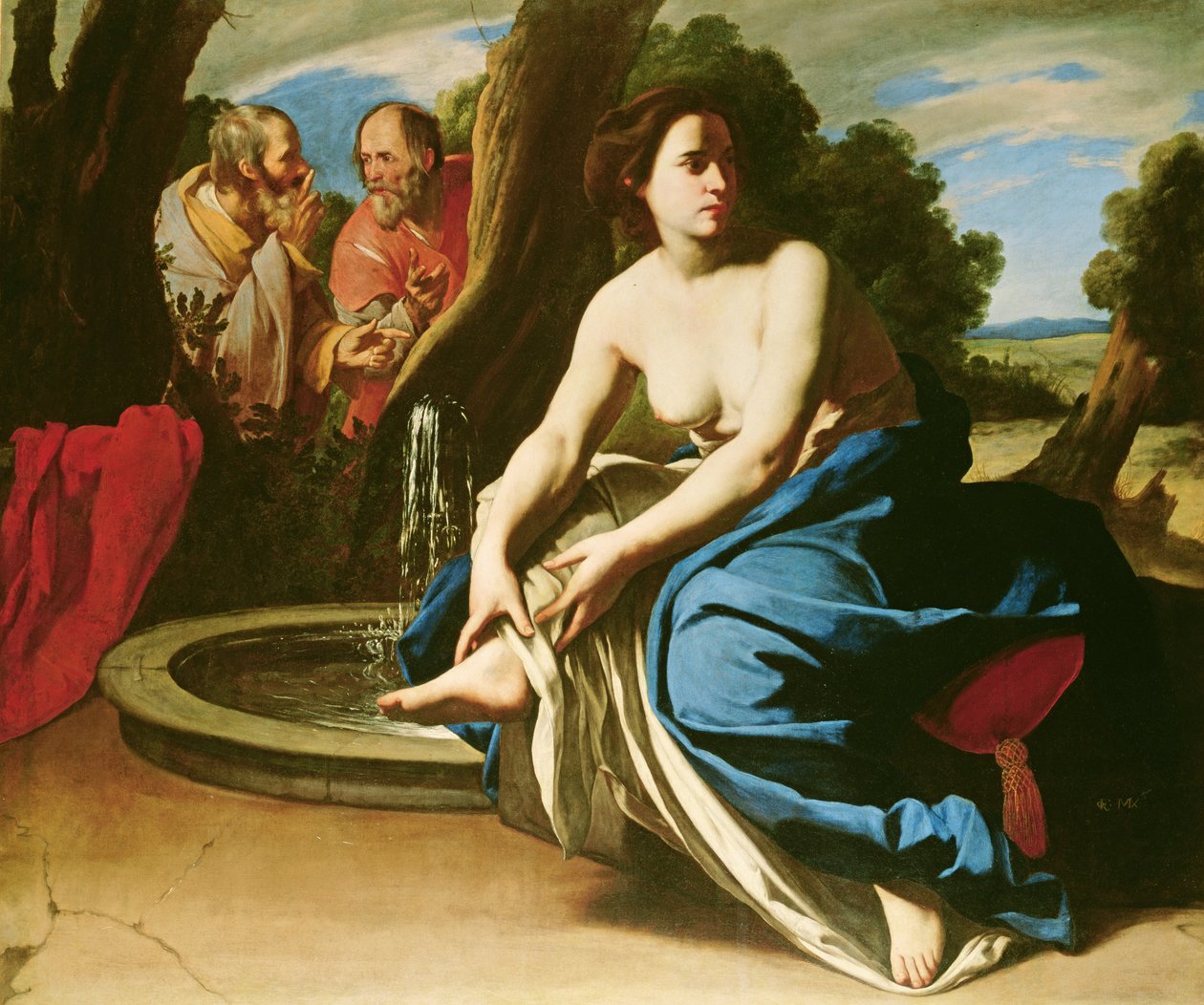 Susanna og de eldste av Massimo Stanzione