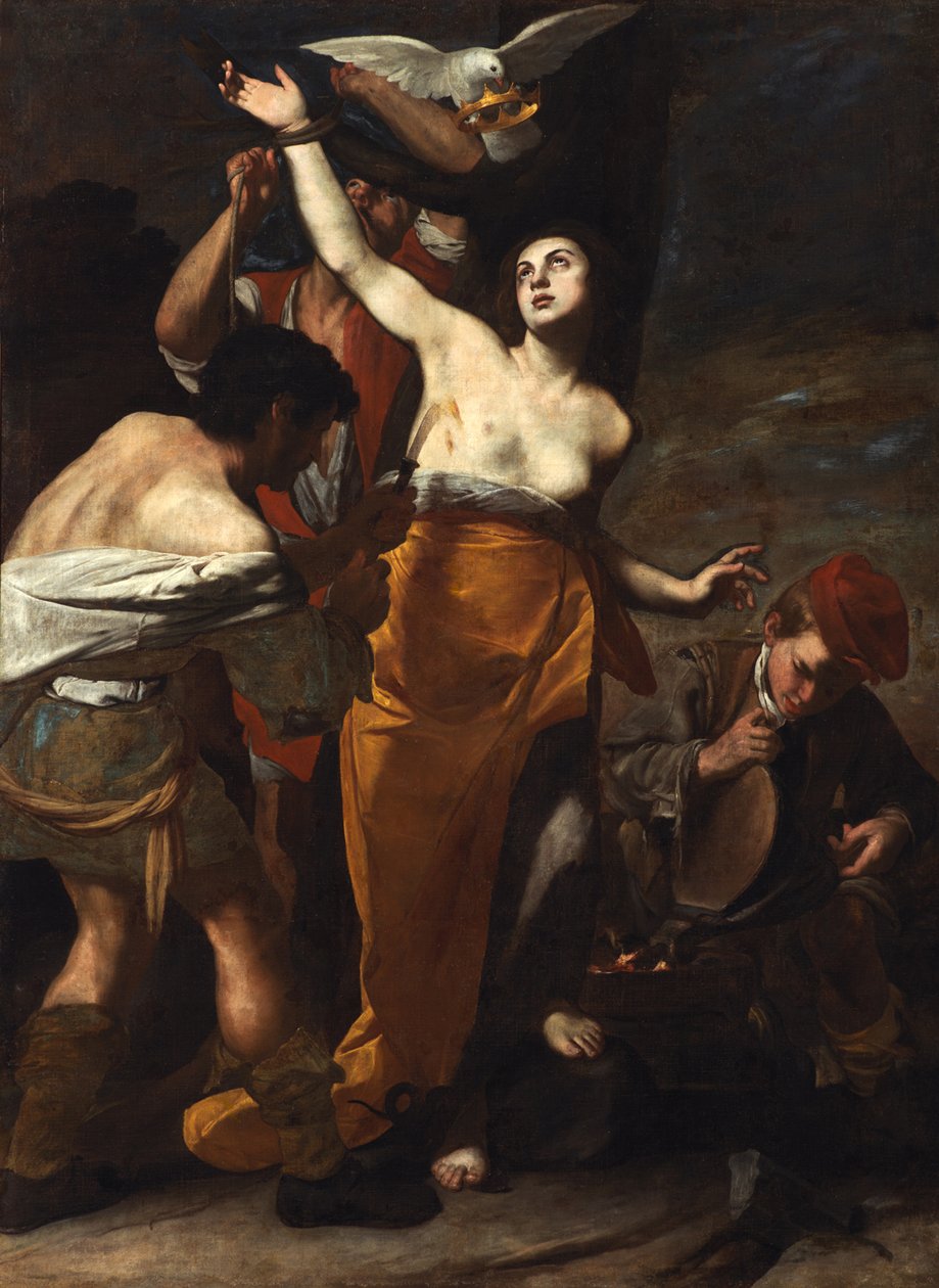 The Martyrdom of Saint Agatha, ca 1619. av Massimo Stanzione