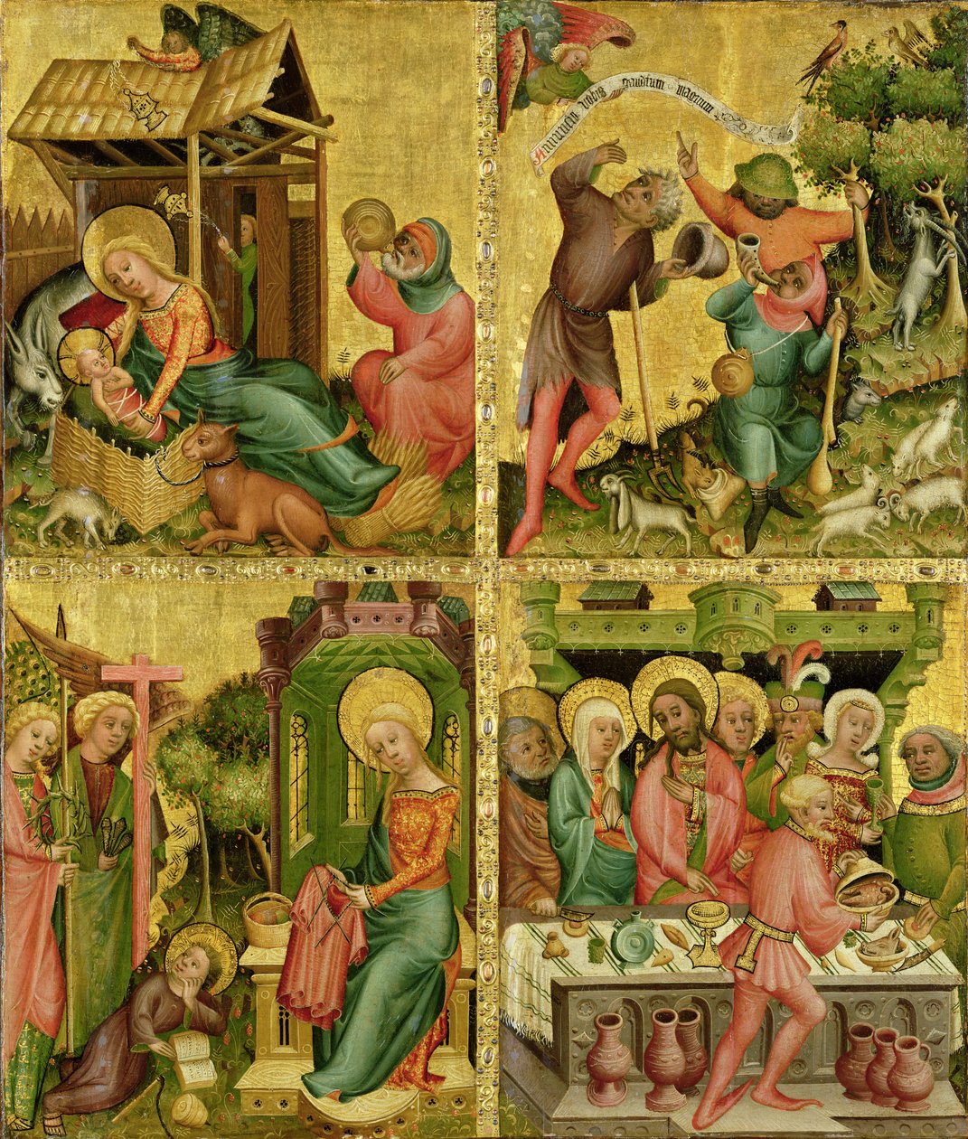 Buxtehude-alteret, høyre fløy, 1400-10 (tempera på panel) av Master Bertram of Minden
