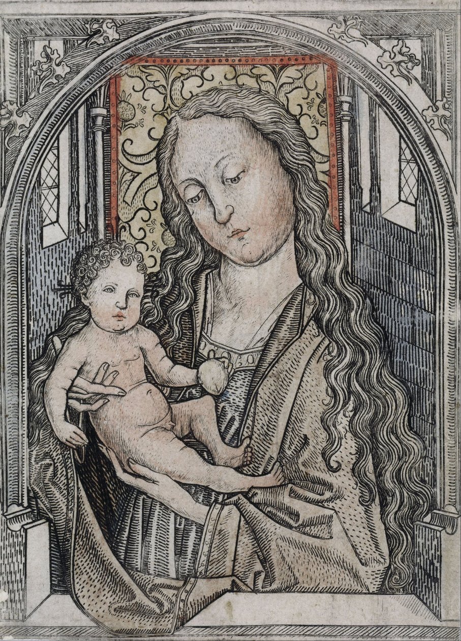Madonna og Child av Master E.S.