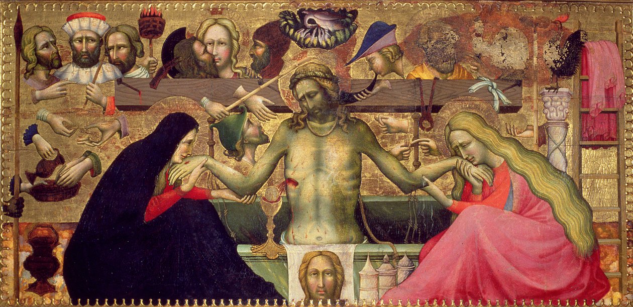 Madonna og barn med hellige, 1415 (tempera på panel) av Master of 1415
