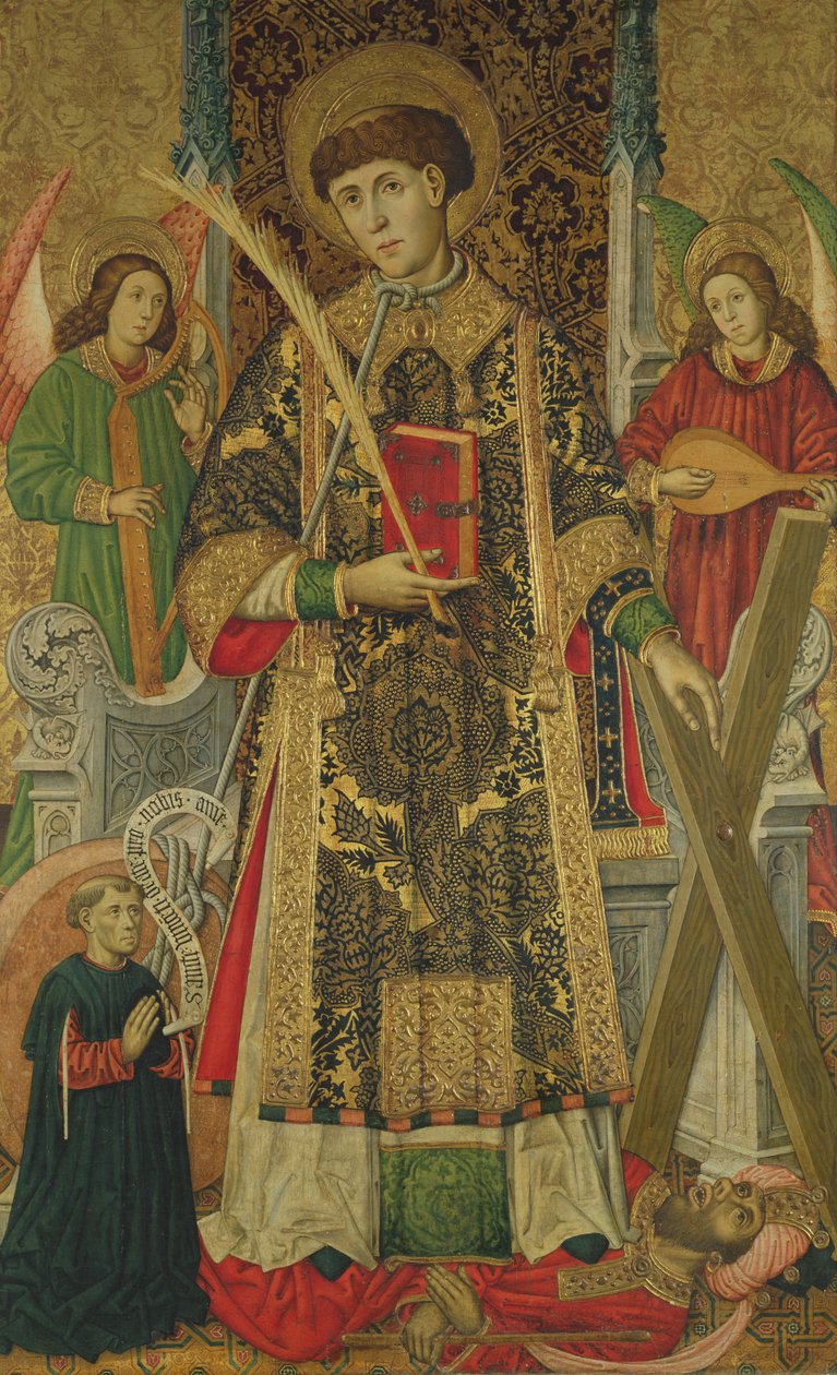 St. Vincent og en giver av Master of Archbishop Dalmau of Mur