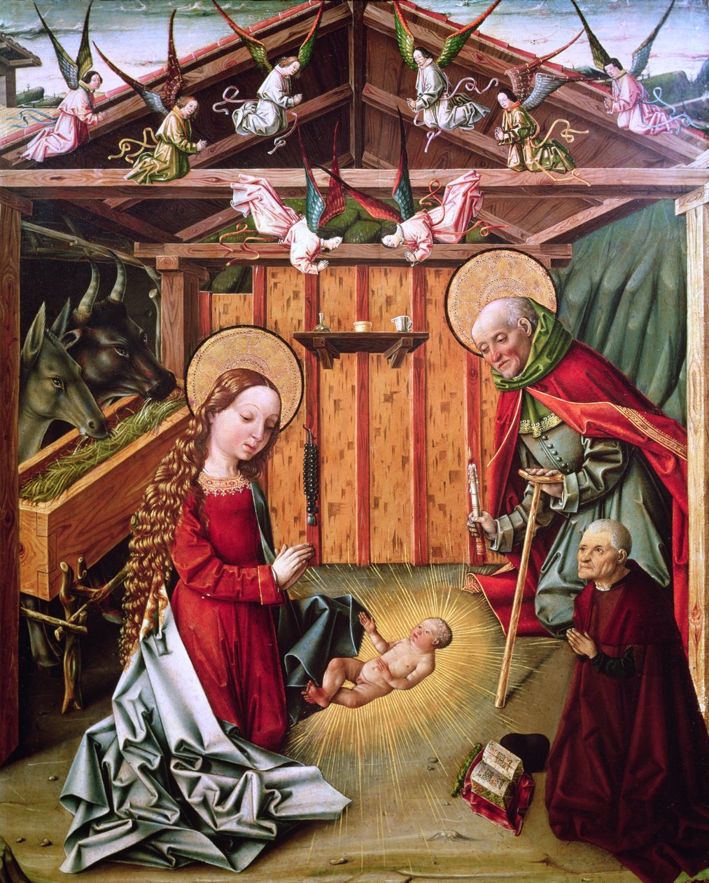 Kristi fødsel, ca. 1474-76 av Master of Avila Master of Avila