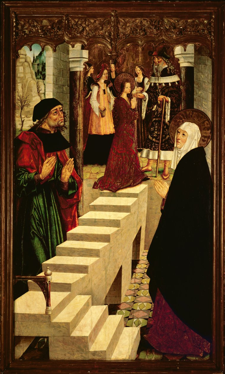 Presentasjonen av jomfru Maria i tempelet, ca. 1500 av Master of Budapest