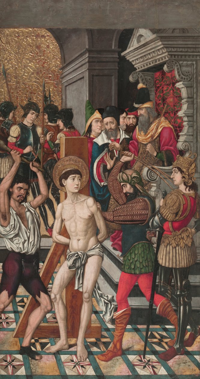 Flagellering av Saint Vincent av Master of Castelsardo