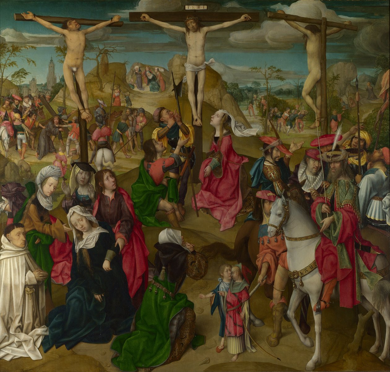 Scener fra Passion of Christ, 1510 (olje på eik) av Master of Delft
