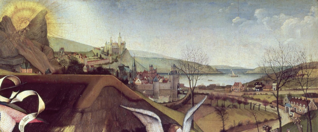 Nativity, ca. 1425 (detalj av 128673) av Master of Flémalle
