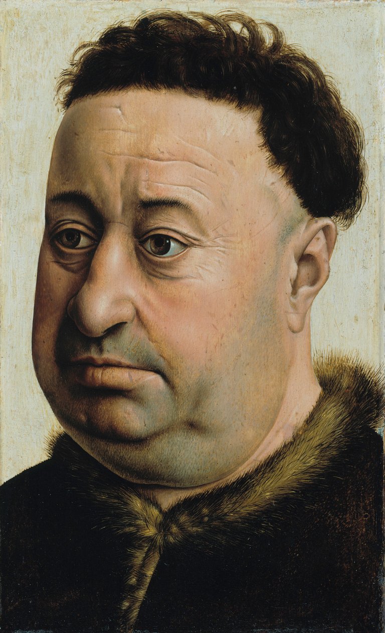 Portrett av en feit mann av Master of Flémalle