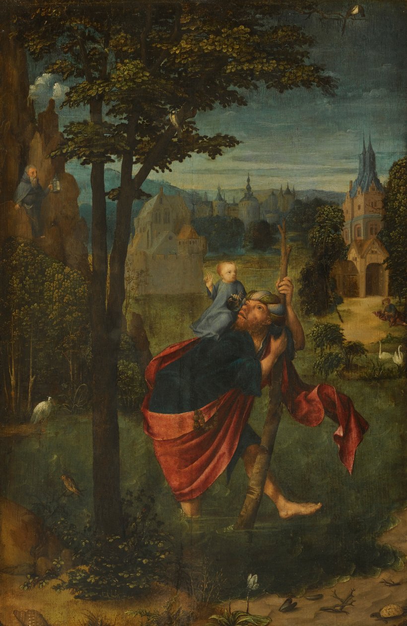 Den hellige Christopher av Master of Frankfurt