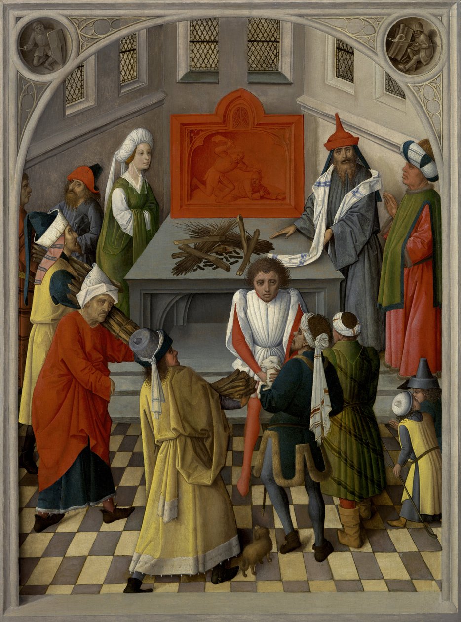 Offer av jødene av Master of Gathering of the the Manna